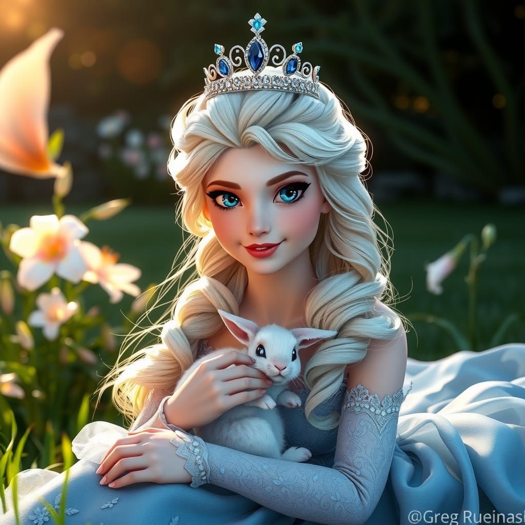 Elsa's Spring Serenade in Soft, Warm Light