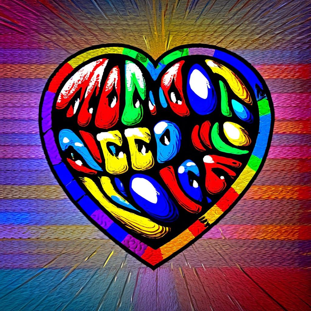 Embracing Intimacy in Vibrant, Expressive Brushstrokes