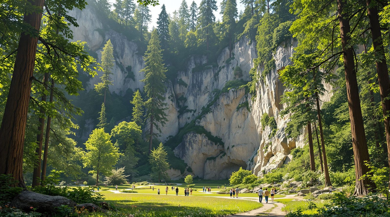 Limestone Quarry Park in Klimt Style