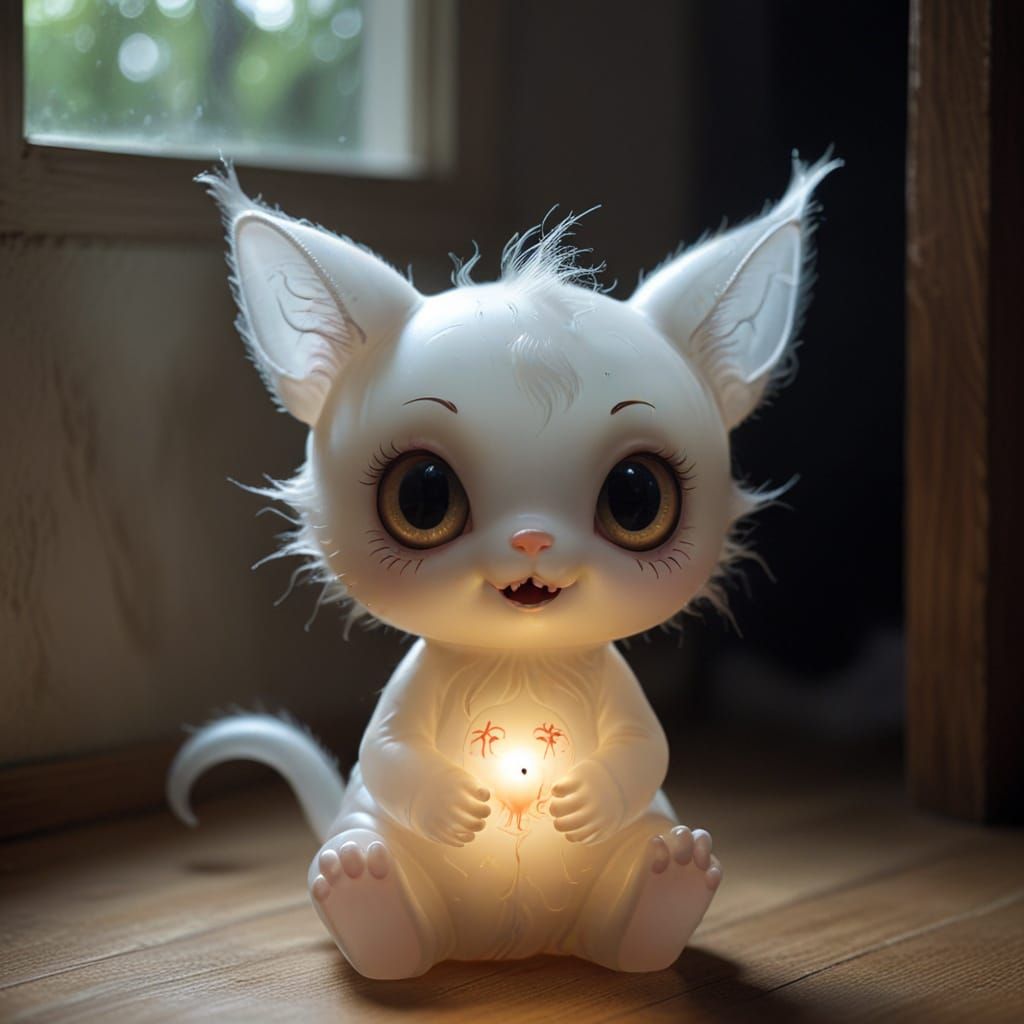 Ethereal Creepy Cute Entity Transcends Superstition