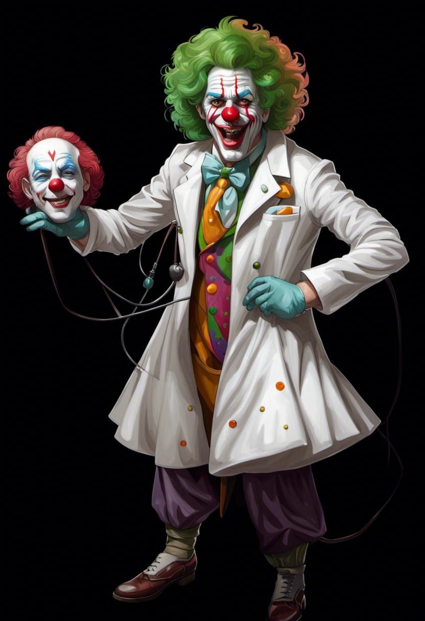 Handsome Doctor Clown with Grenade: Concept Art