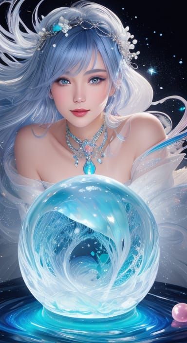 Surreal Melting Clock on Mushroom in Candy Garden