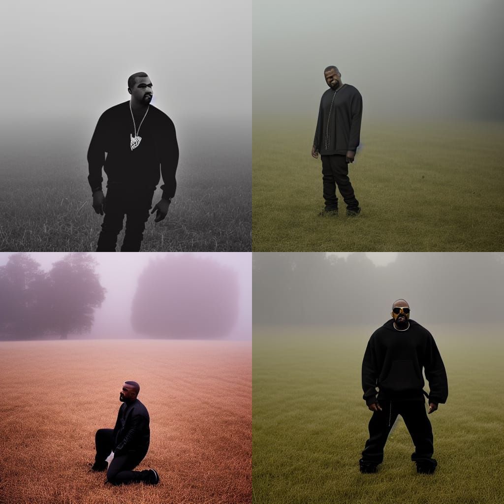 Figure in Foggy Field