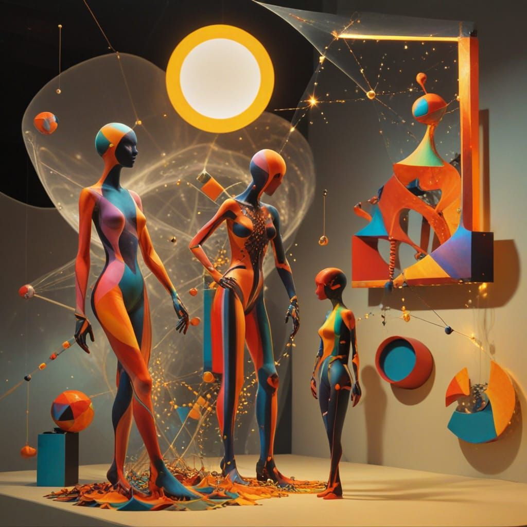 geomagnetic storm parametricism whipped into a frenzy by immersive digital textile artist Grolgy "Spikehammer" Lescer   ...