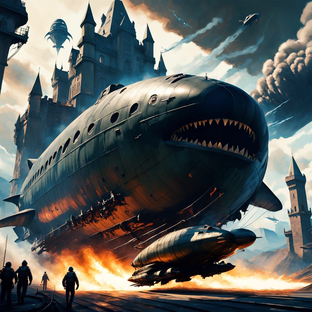 Flying Tigers' Teeth Wrap Around Jet-Powered Zeppelin in Epi...