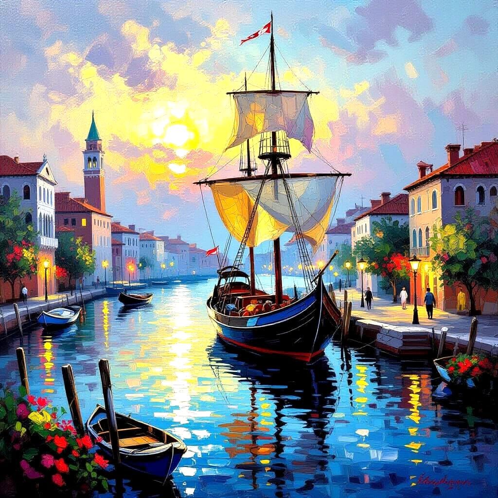 AI-Generated Painting: A Masterful Display of Color