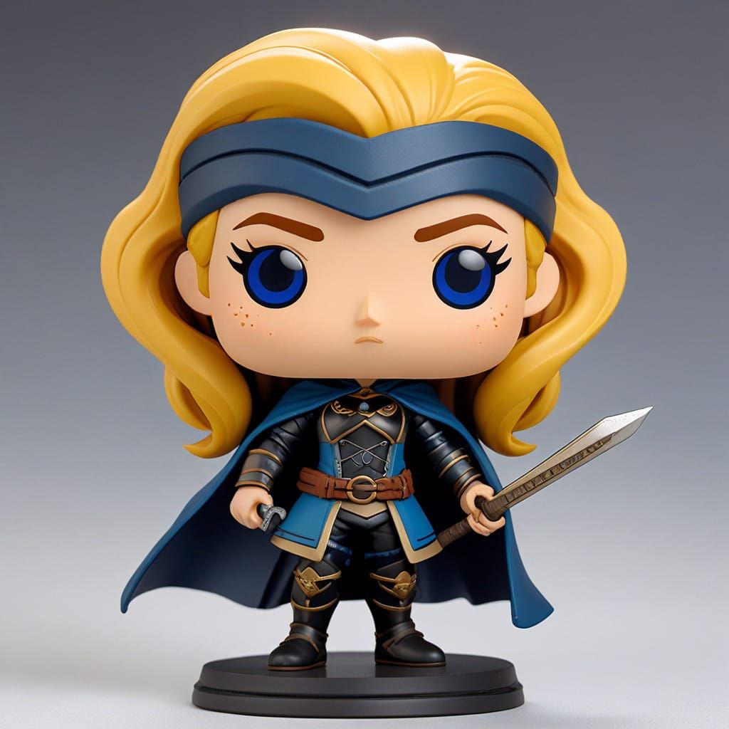 Medieval Thief in Funko Pop Style with Exaggerated Features