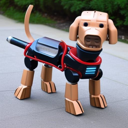 Robocop Dog: Futuristic Robotic Canine