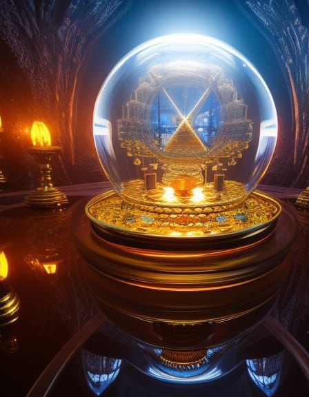 on a table in the Wizard's house