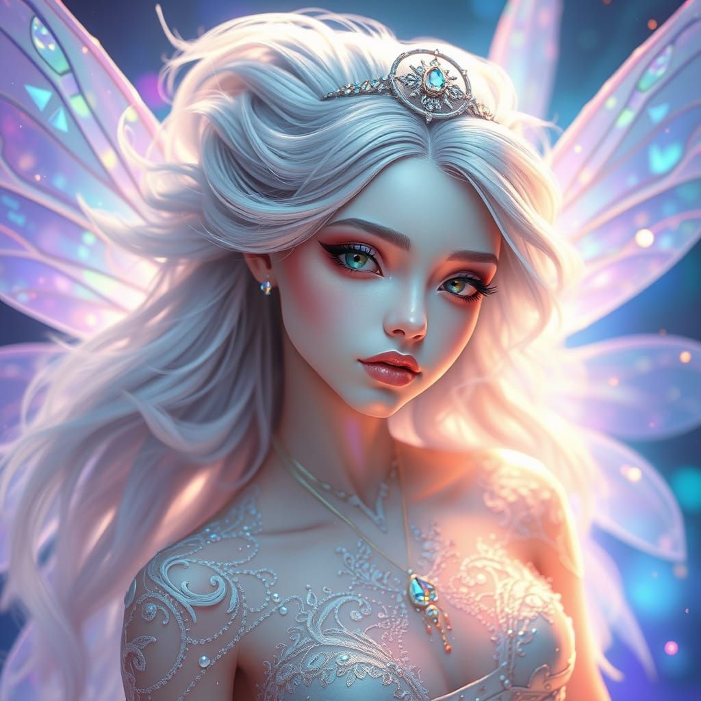 Ethereal Fairy in Opalescent Aura