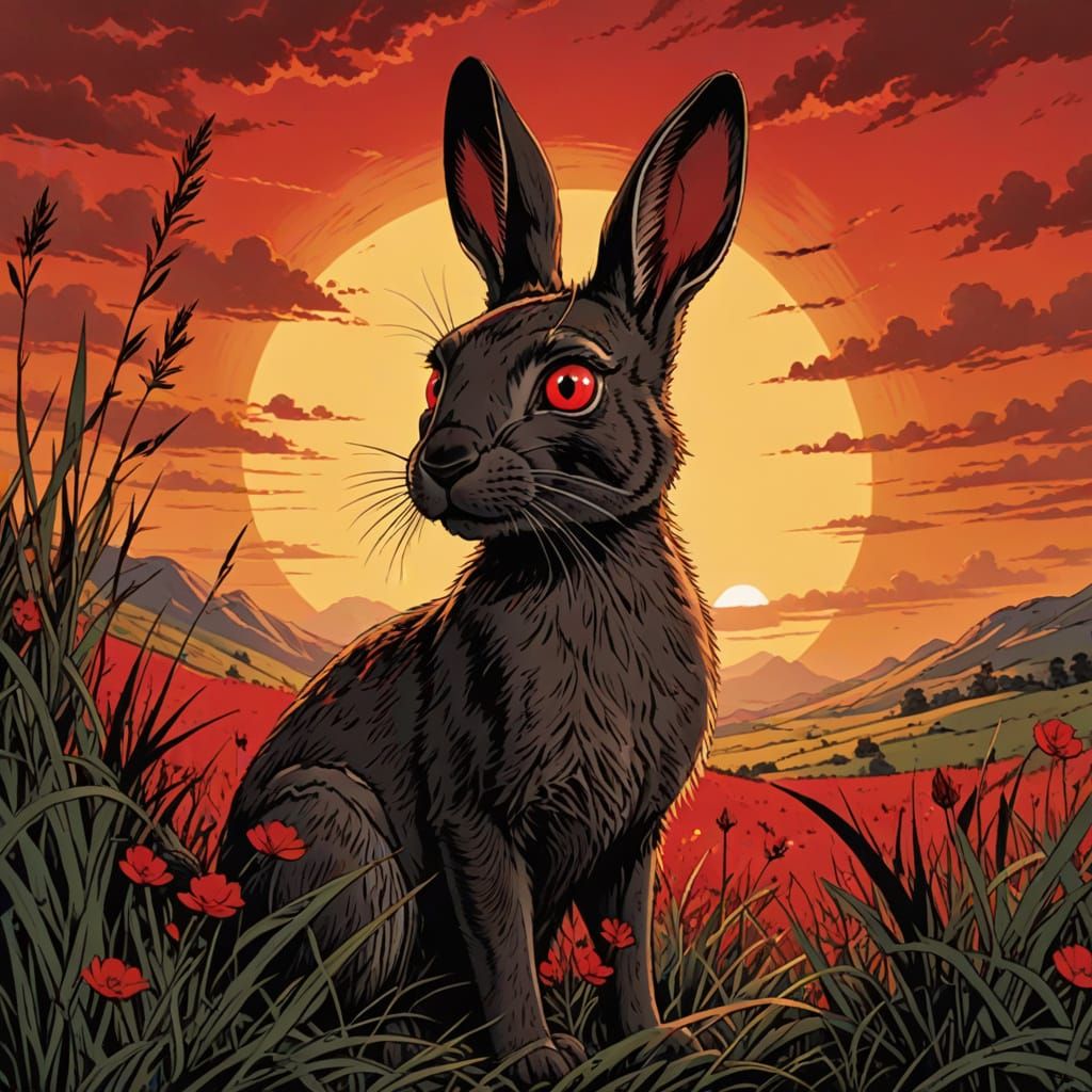 Bright Red Eyes Watership Down