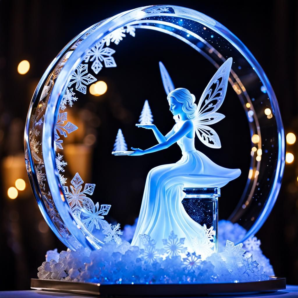 Ice Fairy Dreamland: A Mirrored Sculpture