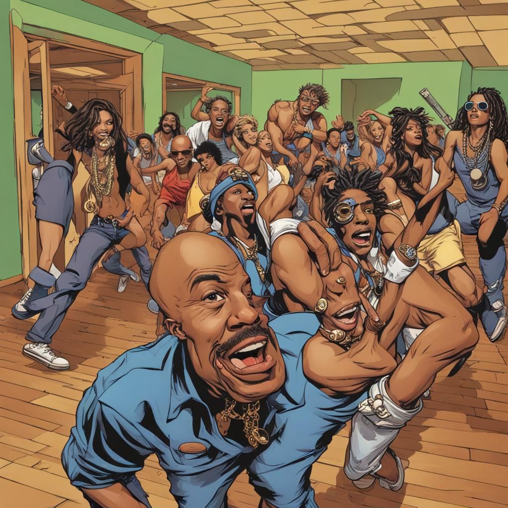 Abstract Swirling Fluid Forms in Purple and Gold