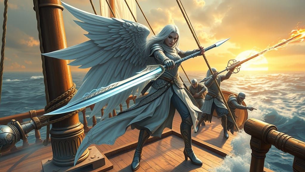 Serene Angelic Paladin Embarks on Heroic Quest