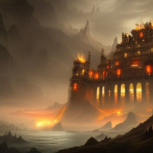 Fantastical Matte Painting in Deep Color