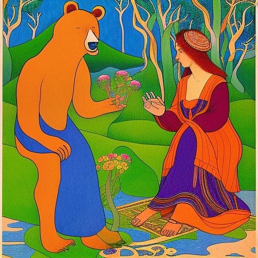 Anya and Olya Discuss Life with Bears