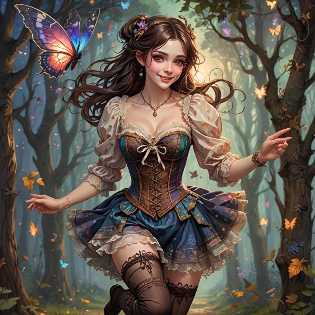Twilight Forest Pixie in Flight
