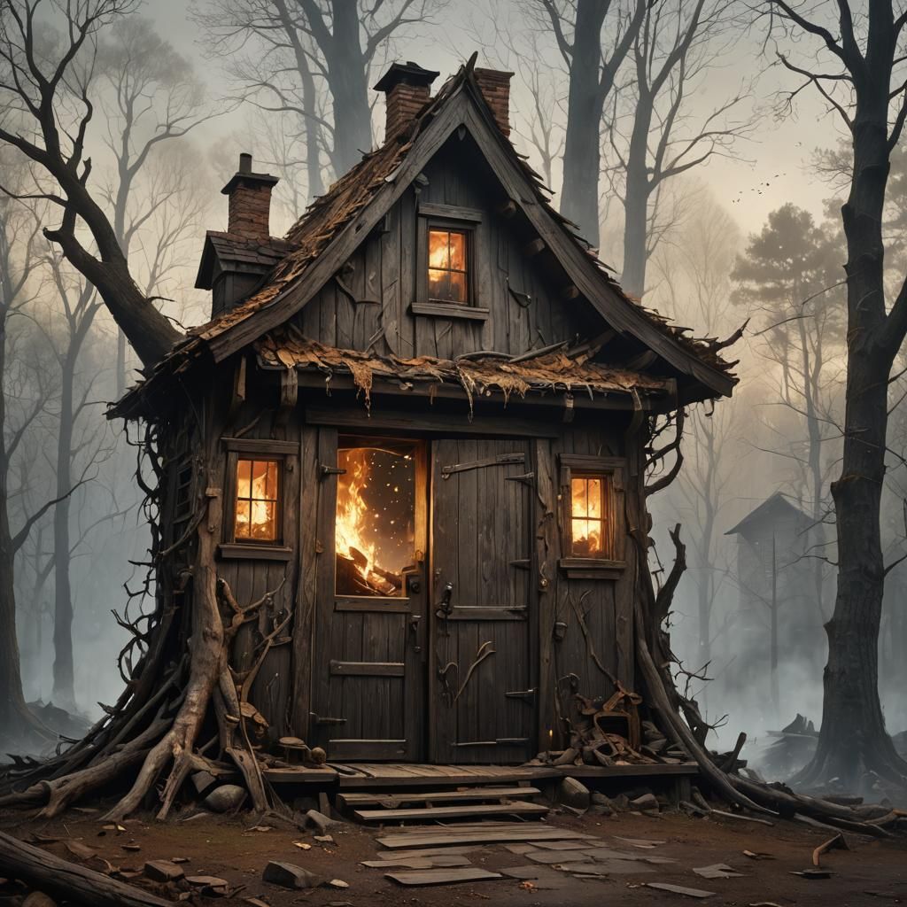 Hyperrealistic House of Five Fires Concept Art