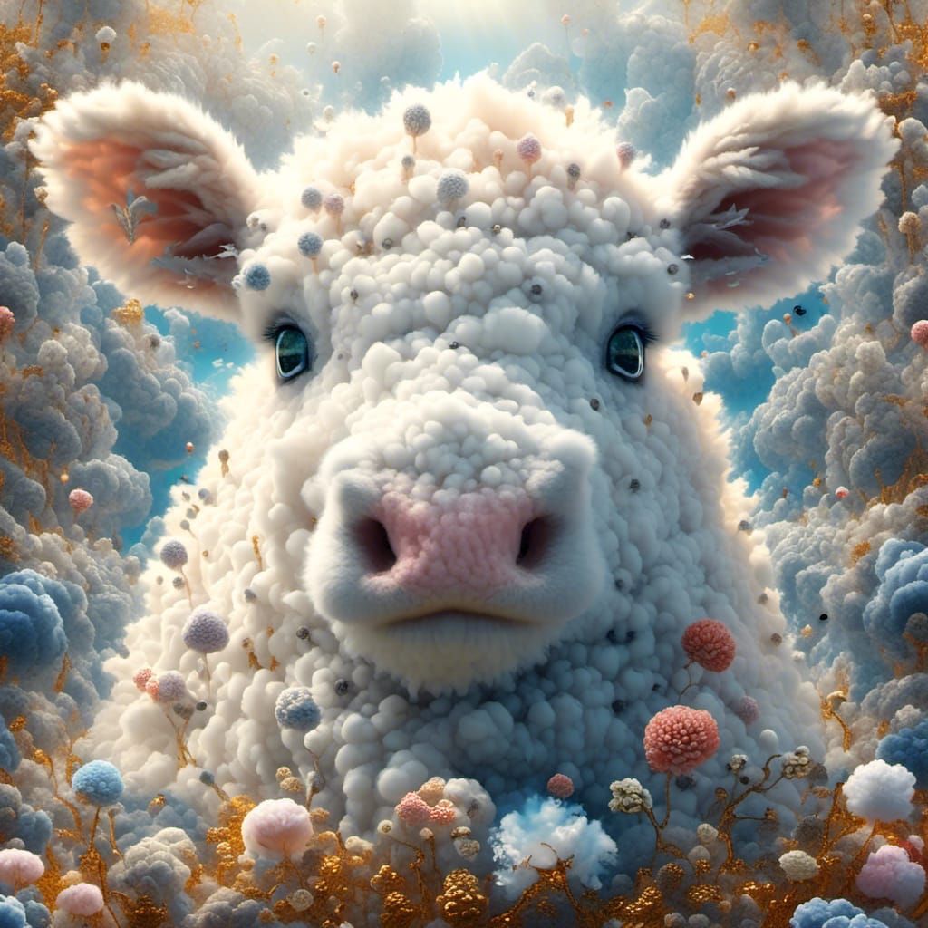 Fantastical Creatures Intertwined: Detailed Matte Painting