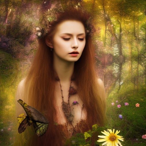 Biophilic Dreamscape: Holographic Nature Photography