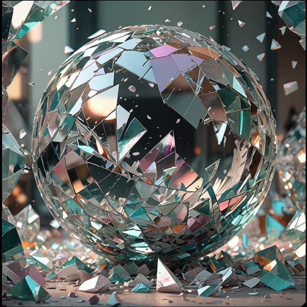 Shattered Sphere: Fragmented Personas in Digital Art
