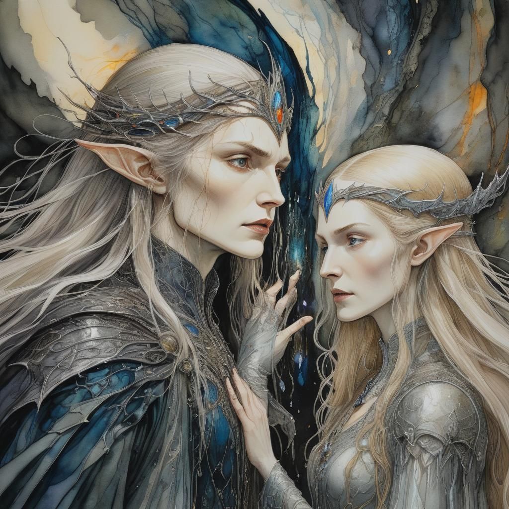 Epic Battle: Sauron vs Galadriel in Lothlórien