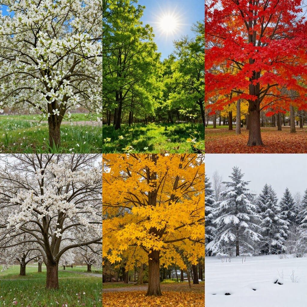 Realistic Four Seasons Landscape Photography