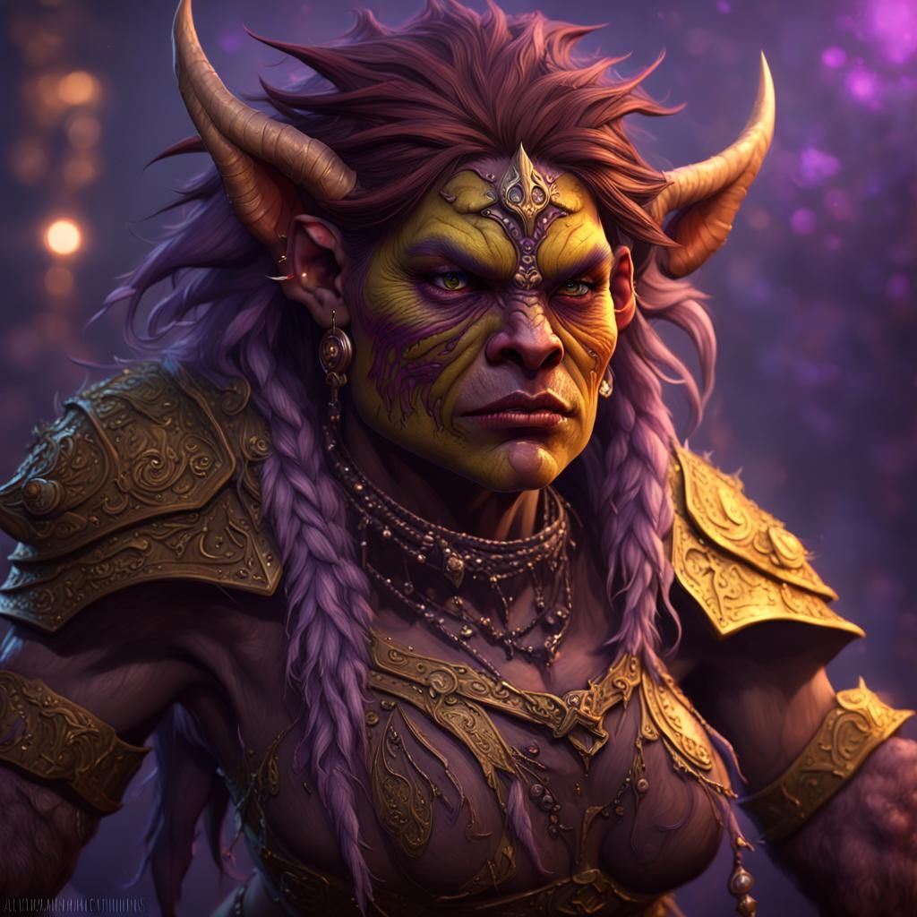 Feminine Bugbear: Dark Fantasy Concept Art