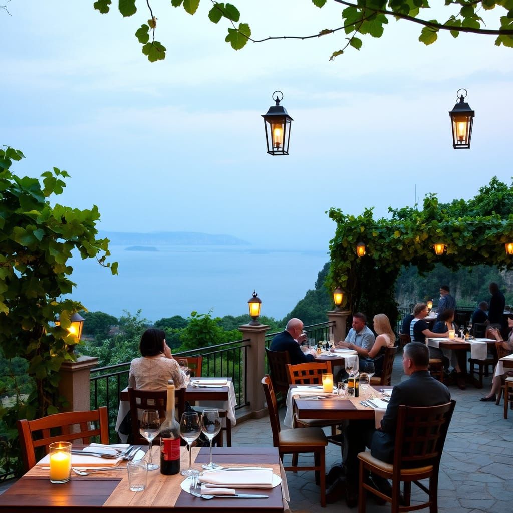 Serene Garden Oasis in Impressionist Style