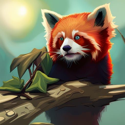 Hyperdetailed Red Panda Portrait in Unreal Engine 5