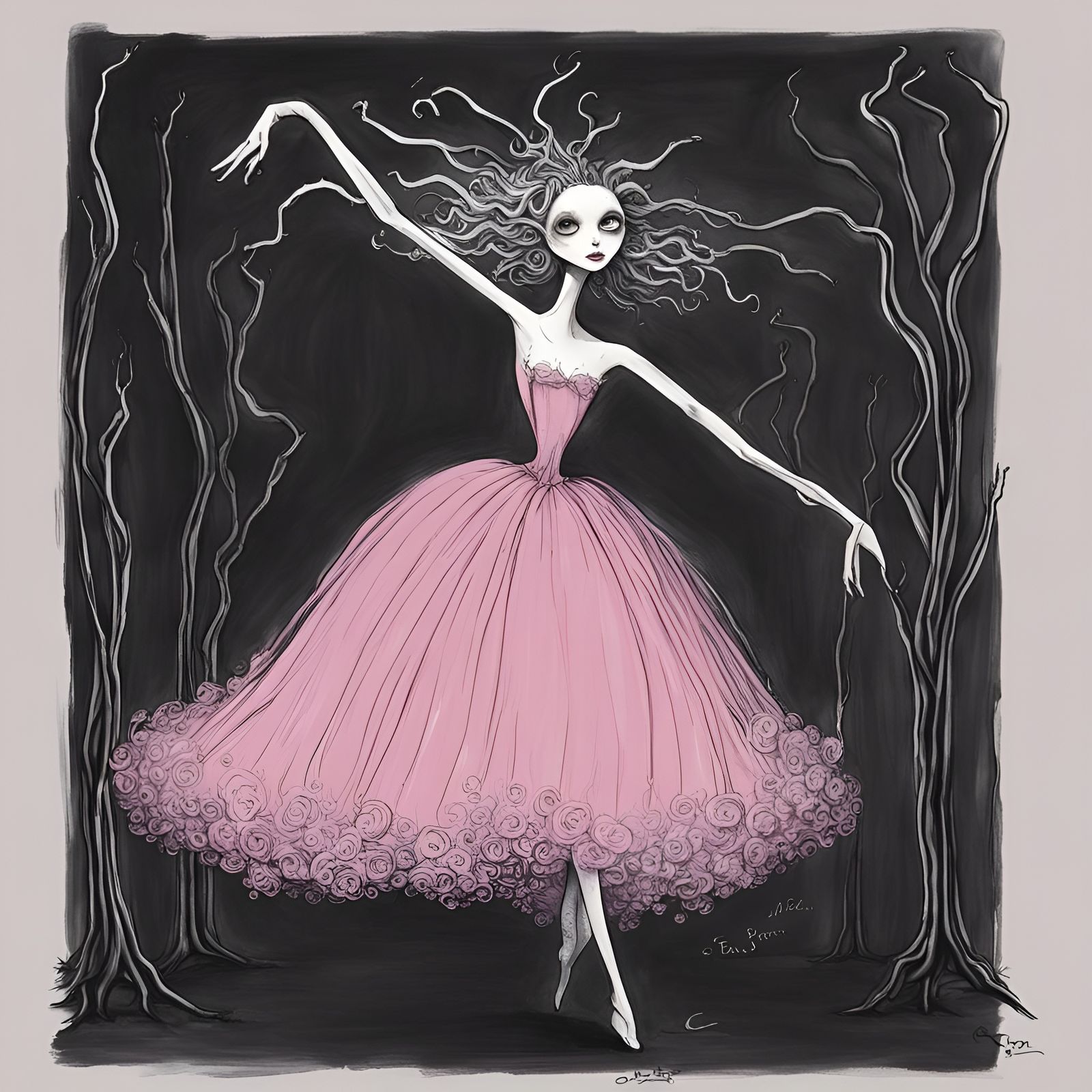 Mad Garbageman Dancing, Tim Burton Style