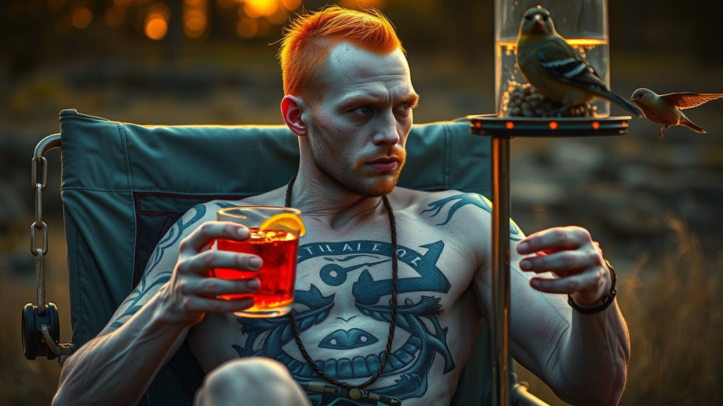 Mutant Contemplation: Hyperrealistic Character Study