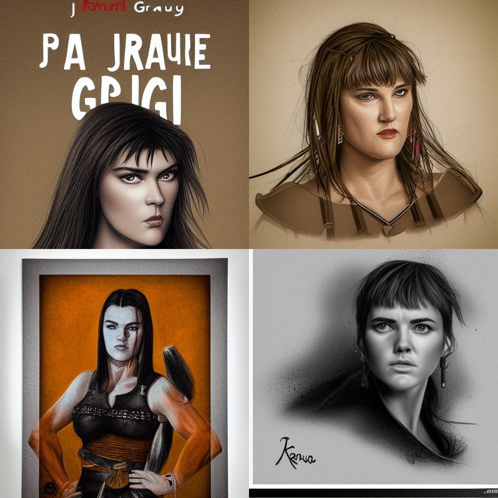 Surreal Conceptual Art in Grau Xena Style