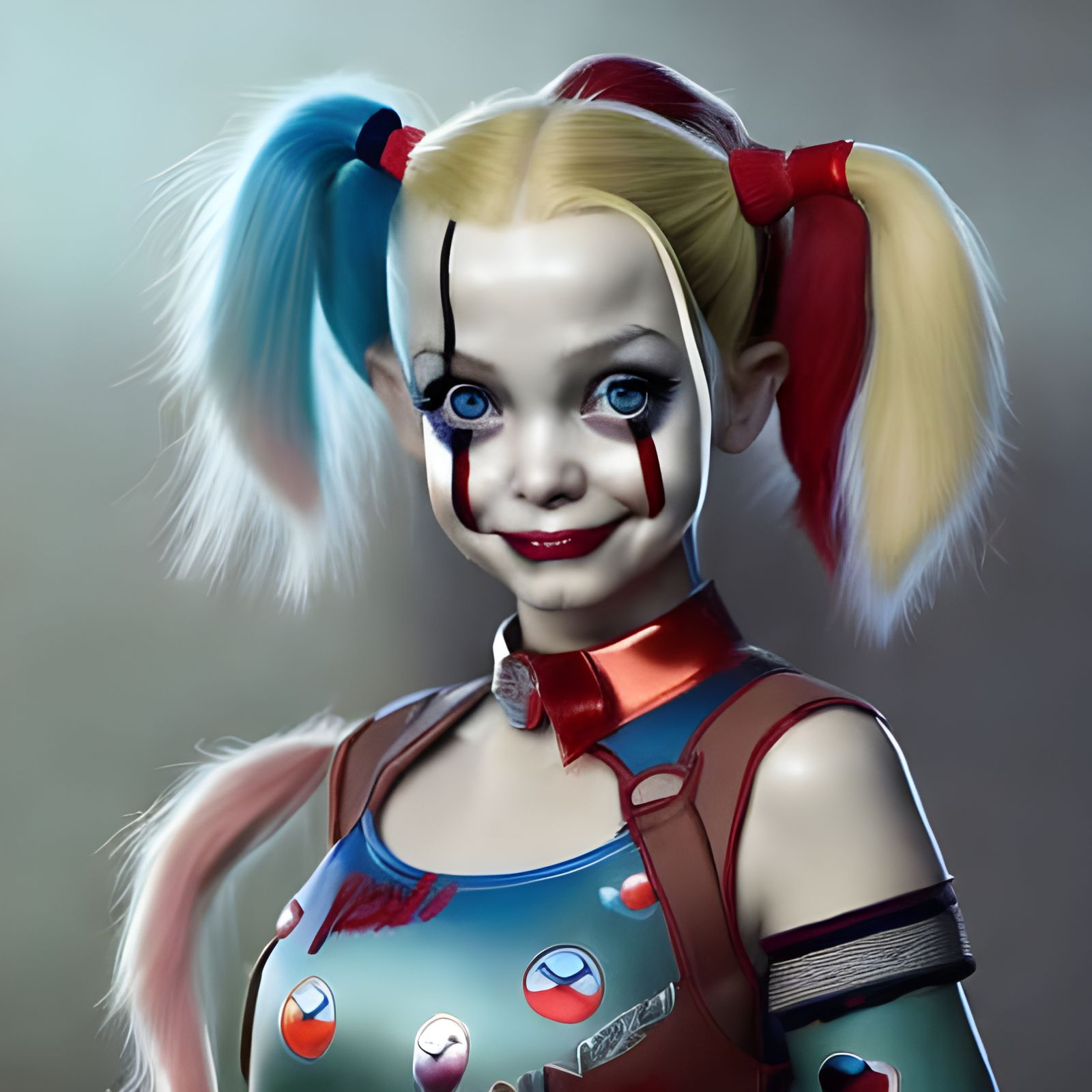 Harley Quinn Digital Art Inspired by Artgerm