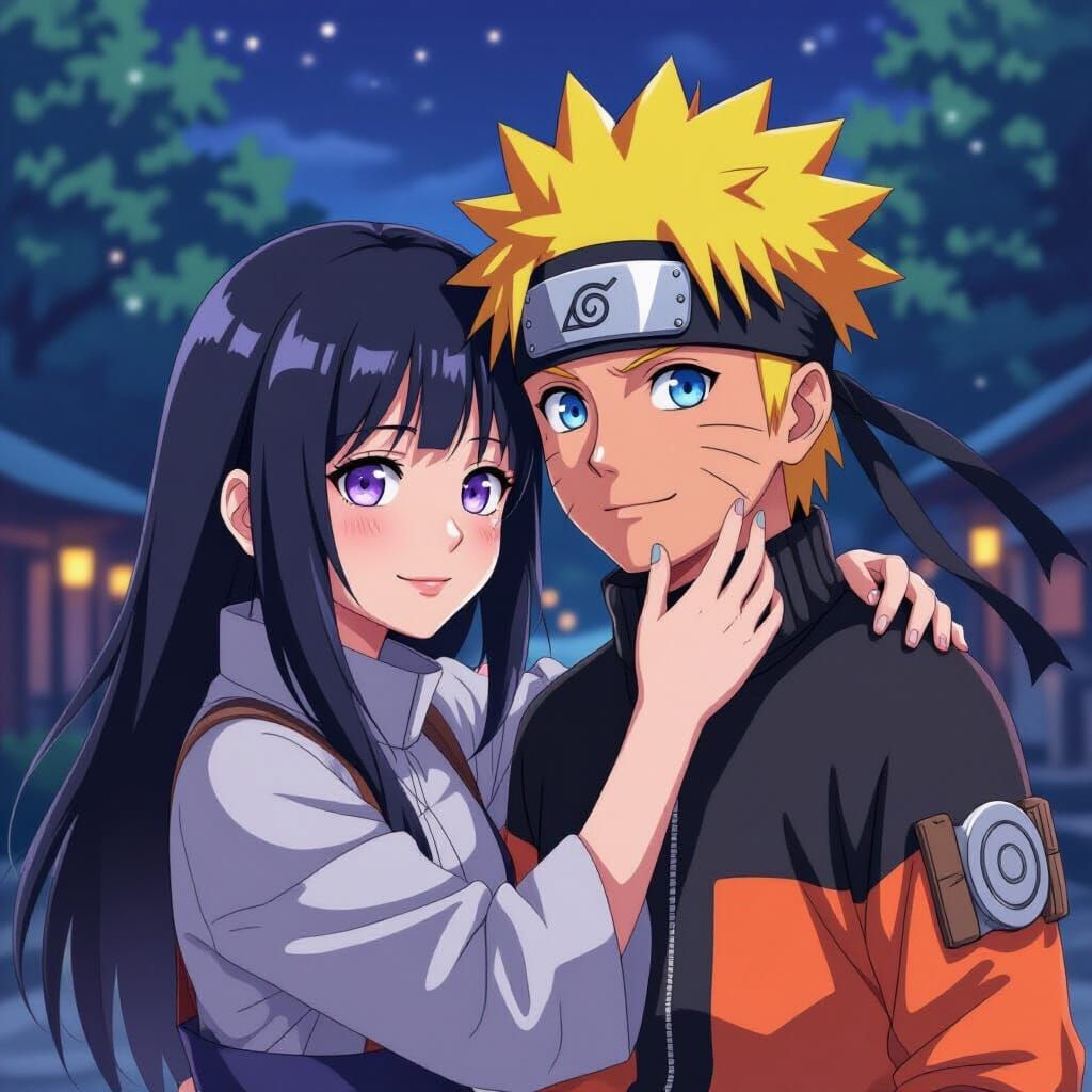Naruto and Hinata's Tender Moment in War