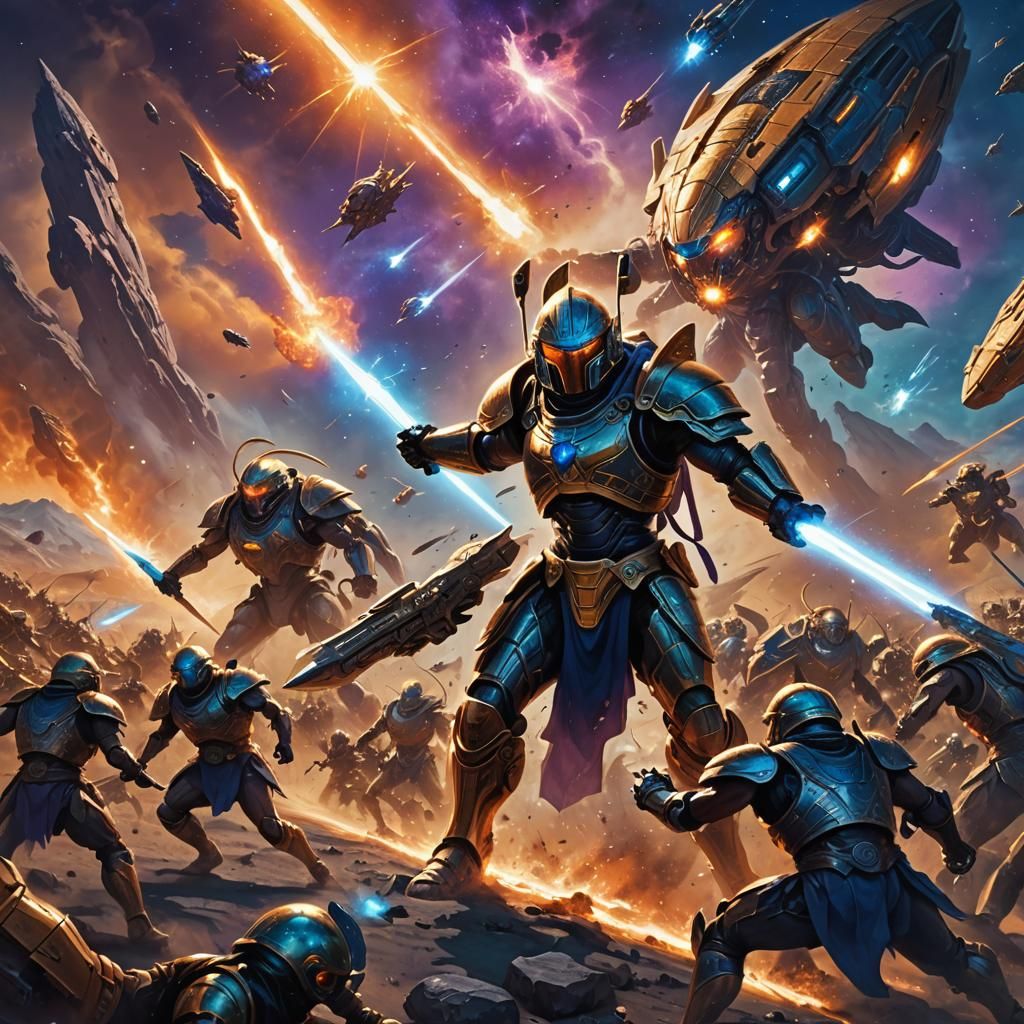 Epic Space Battle: Greek Hoplites vs Aliens