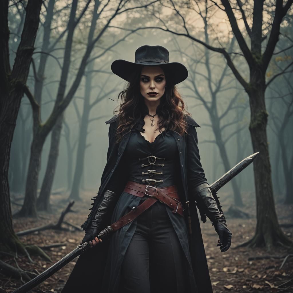 Beautiful Vampire Hunter: Cinematic Film Still