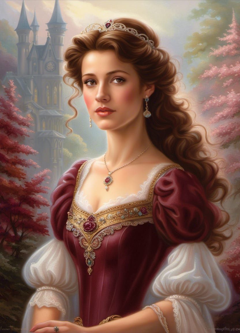 Ethereal Princess Portrait in Fantasy Style