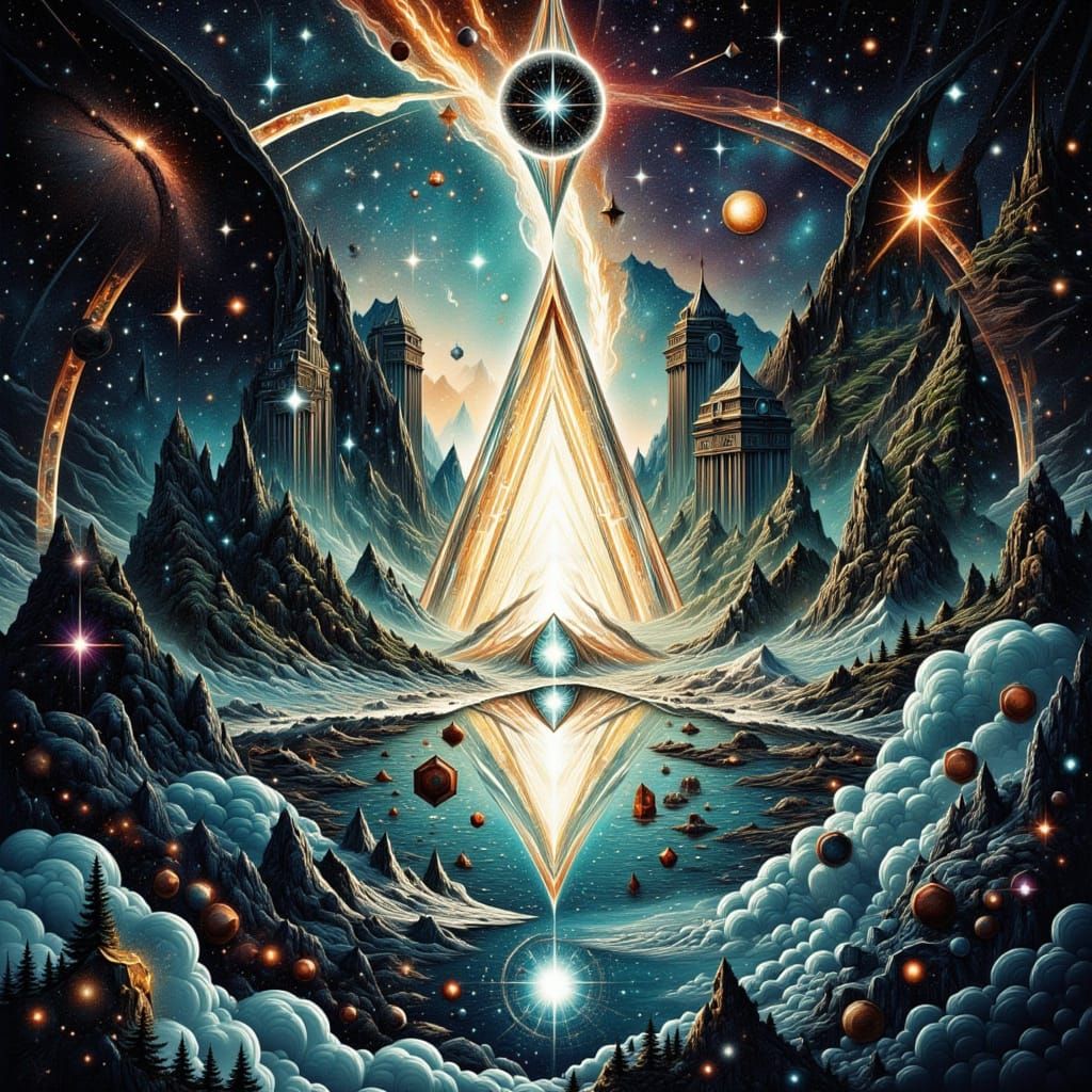 Iridescent Portal: A Nostalgic Universe Center