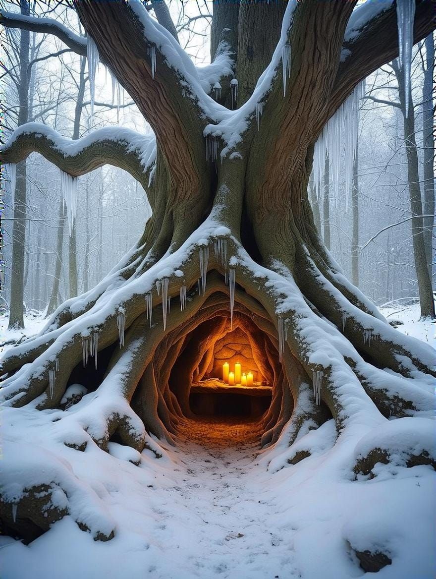 Winter Den: A Ghibli-Inspired Woodland Refuge