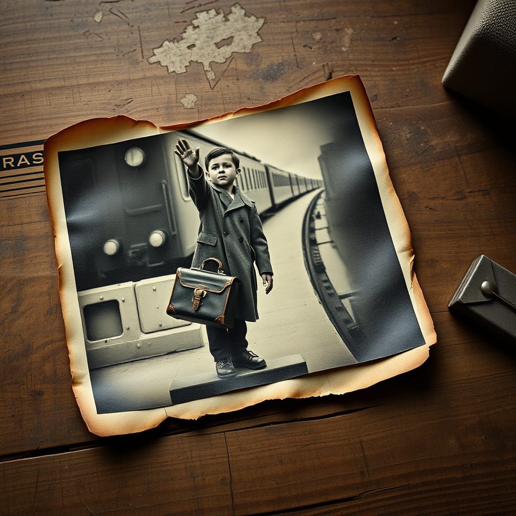 A Young Boy's Farewell on the Kindertransport