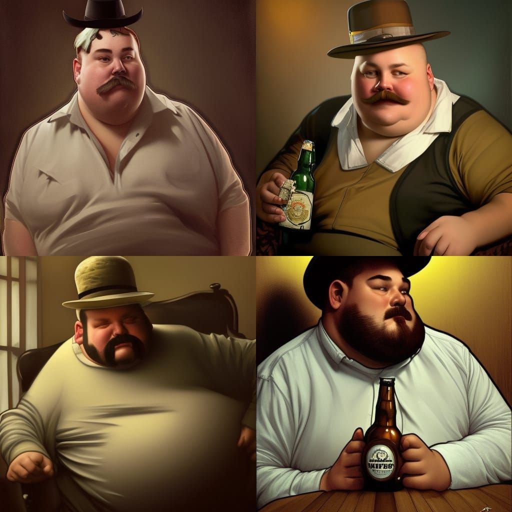 Detailed Portrait of Man in Armchair, Dynamic Lighting