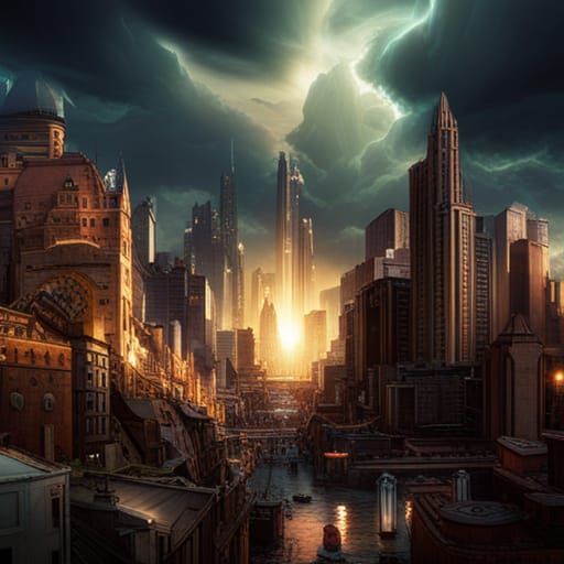 Epic Retro Digital Matte Painting