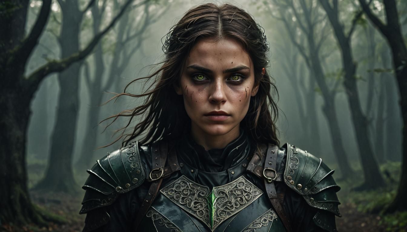 Soul Hunter Portrait in Hyper-Realism Style