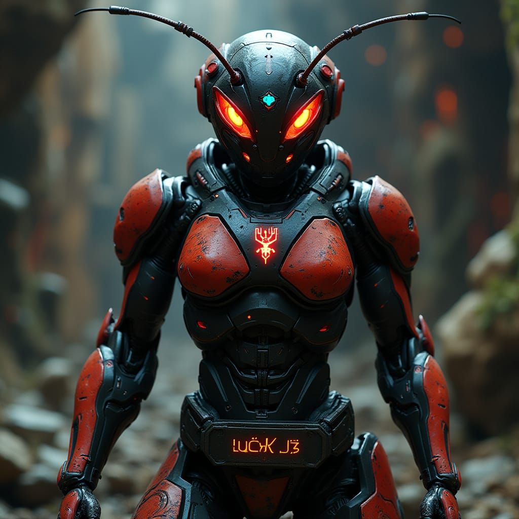 Cybernetic Ant Warrior: Futuristic Insectoid Soldier