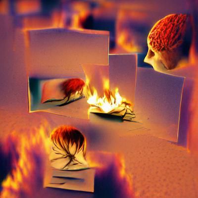 Burning Memory Fades to Nonsense