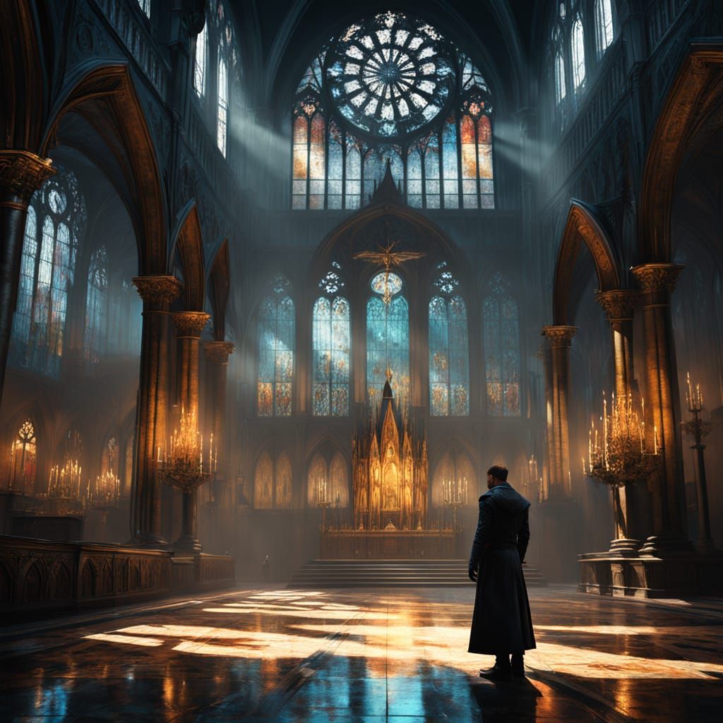 Mysterious Assassin in Victorian Cathedral