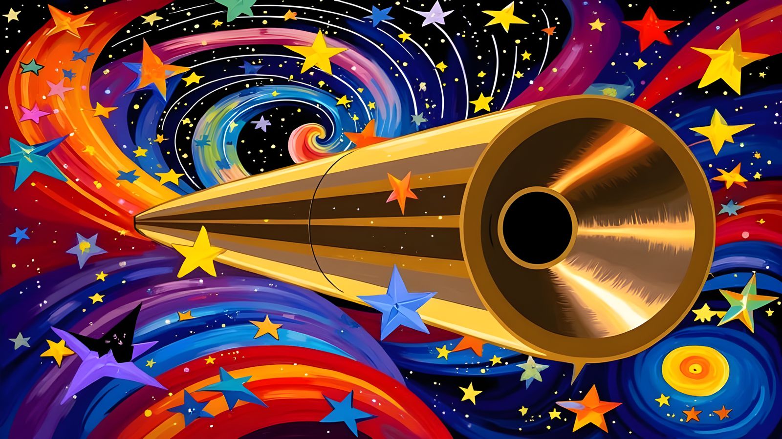 Surreal Metallic Odyssey in Vortex of Stars