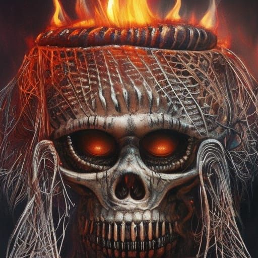 Aliens Cooking Flesh: A Dark Fantasy Technical Drawing