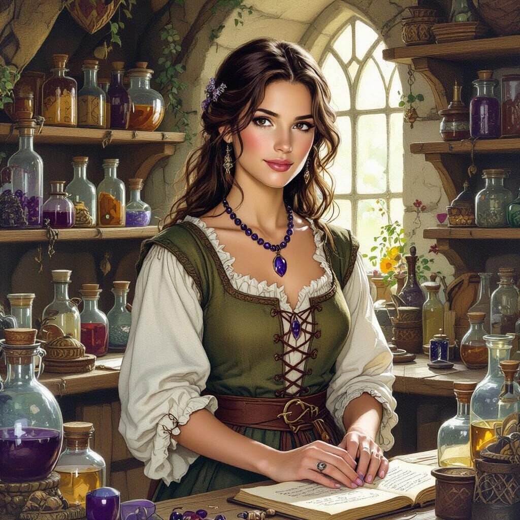 Mystical Alchemist in Shop Inspired by Craft and Froud